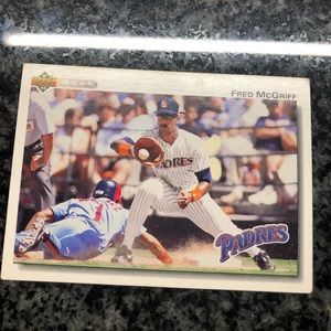 Fred McGriff Upper Deck 1992 #344 baseball card!!